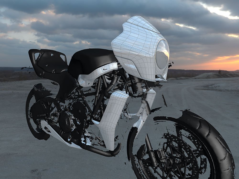 RSD "The Desmo Fighter" development in Gravity Sketch