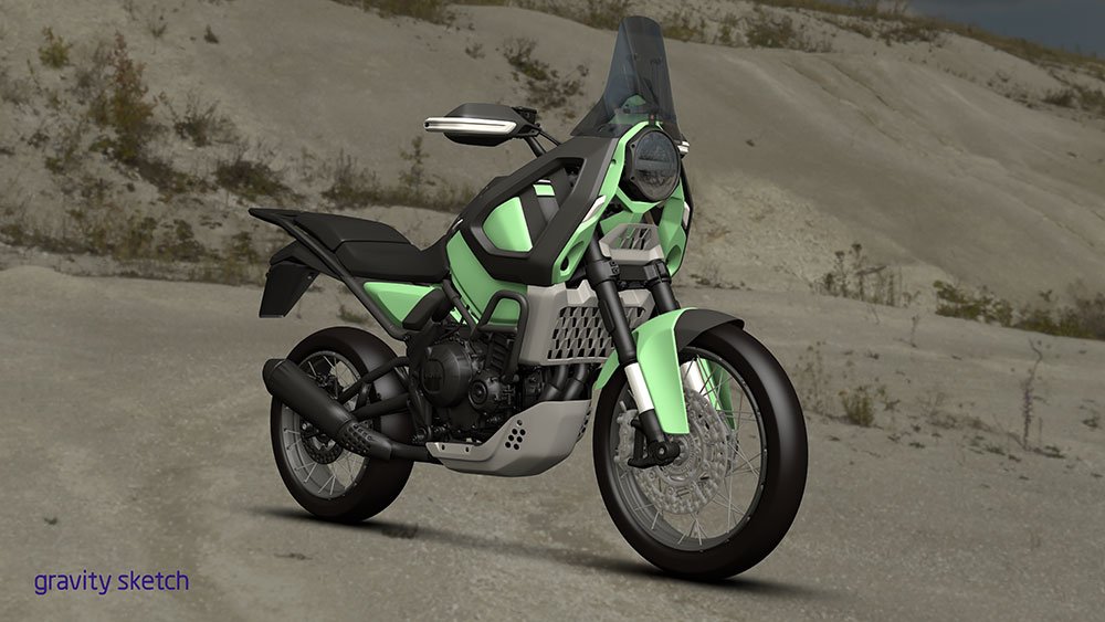 The Gravity Sketch model of Storr 500 - This is the environment where the model is crafted.